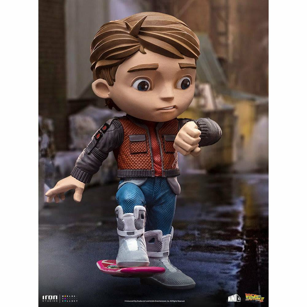 iron studios back to the future part ii marty mcfly mini co collectible  figure -