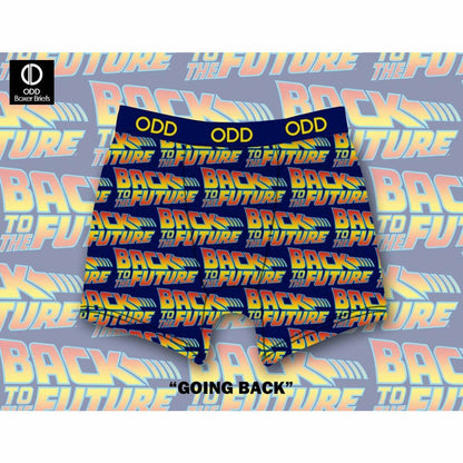 Back to the Future "Going Back" Men's Boxer Briefs Boxer Briefs Odd Sox