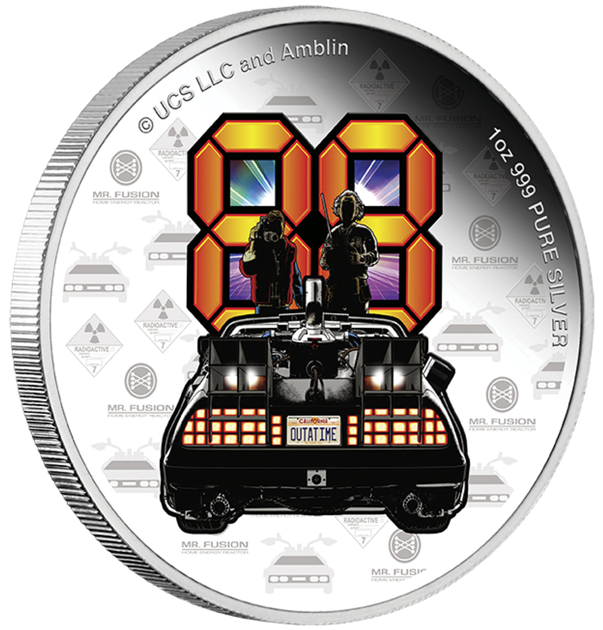 2025 BACK TO THE FUTURE 40th Anniversary 1oz Silver Proof Coin [PRE-ORDER: Expected availability January 2025!] Commemorative Coin The Coin Company