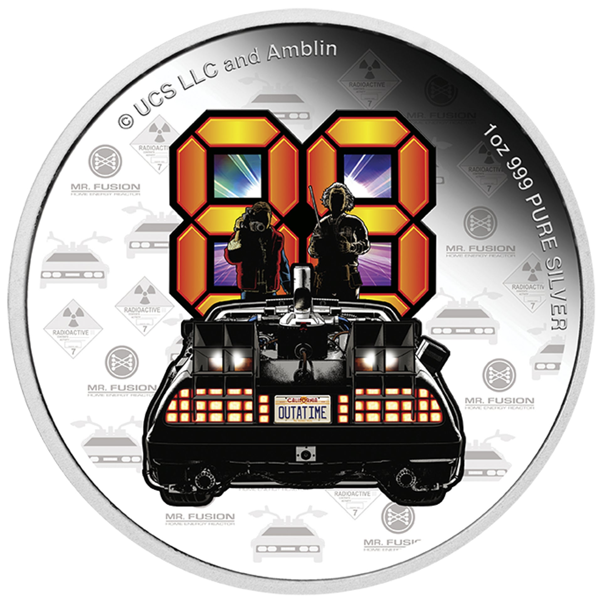 2025 BACK TO THE FUTURE 40th Anniversary 1oz Silver Proof Coin [PRE-ORDER: Expected availability January 2025!] Commemorative Coin The Coin Company