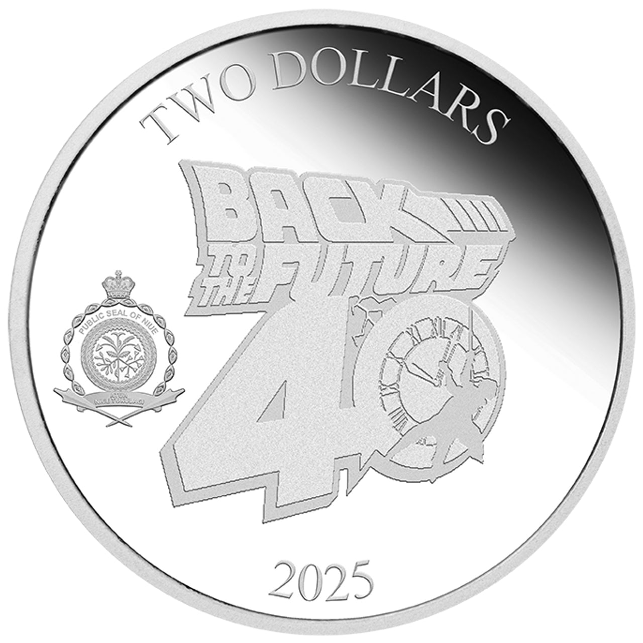 2025 BACK TO THE FUTURE 40th Anniversary 1oz Silver Proof Coin [PRE-ORDER: Expected availability January 2025!] Commemorative Coin The Coin Company