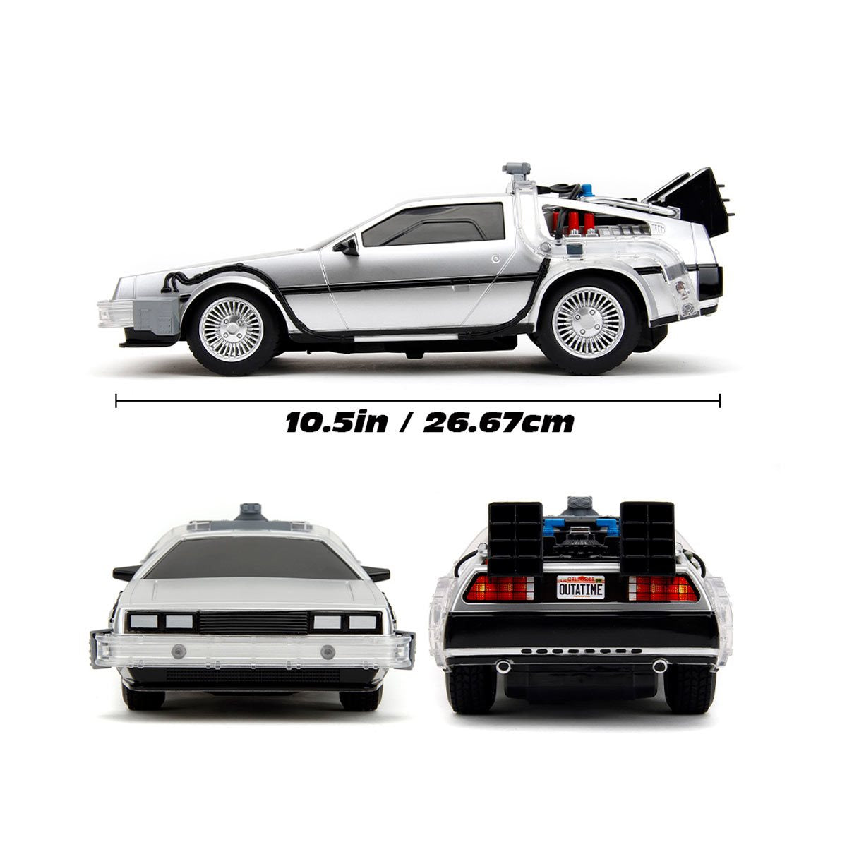 Back to the Future Remote Control 1:16 scale DeLorean Time Machine Remote Control Vehicle Jada Toys