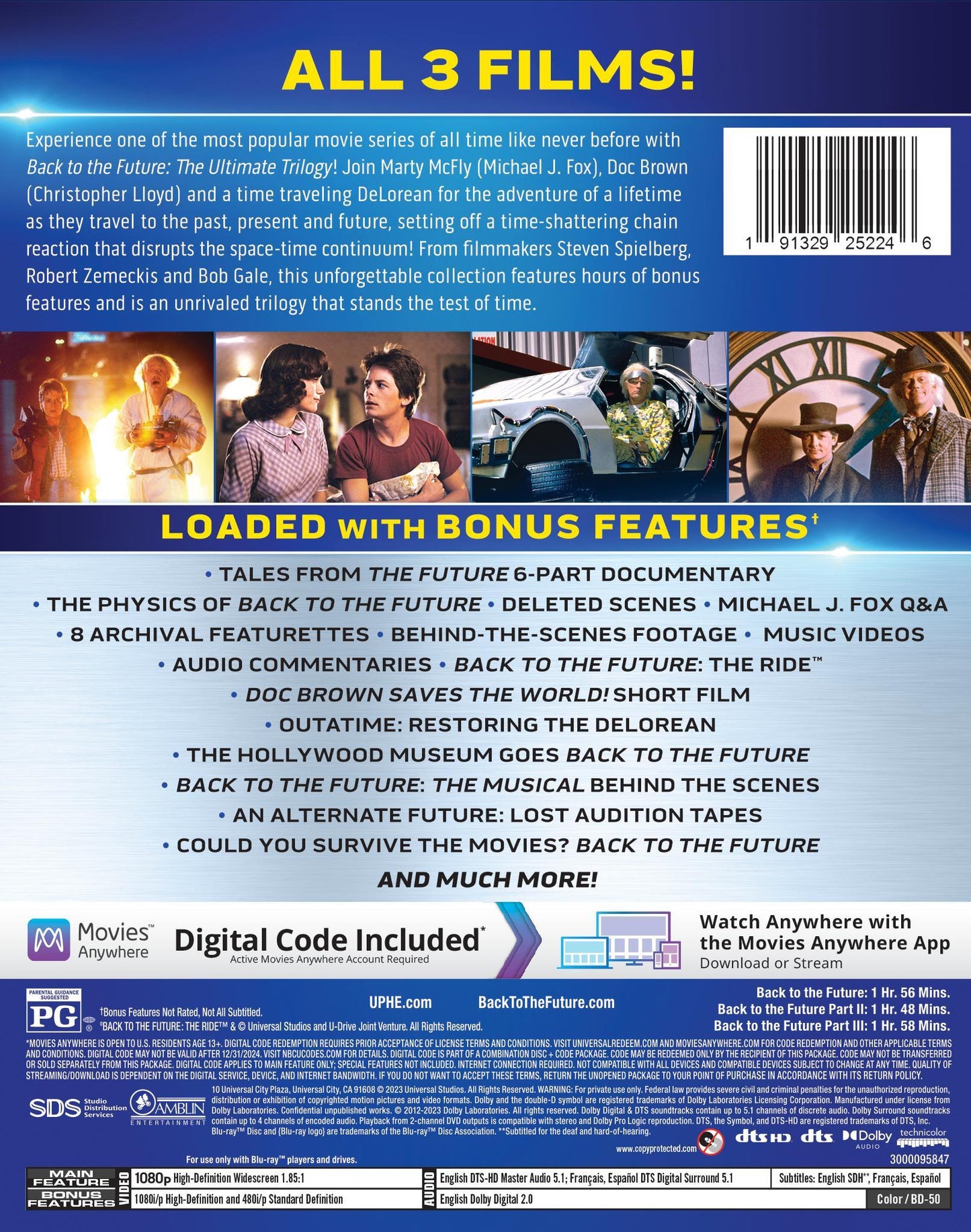 Blu-ray™ Disc - Back To The Future: The Ultimate Trilogy (Blu-ray™ + Digital Code) [2023]