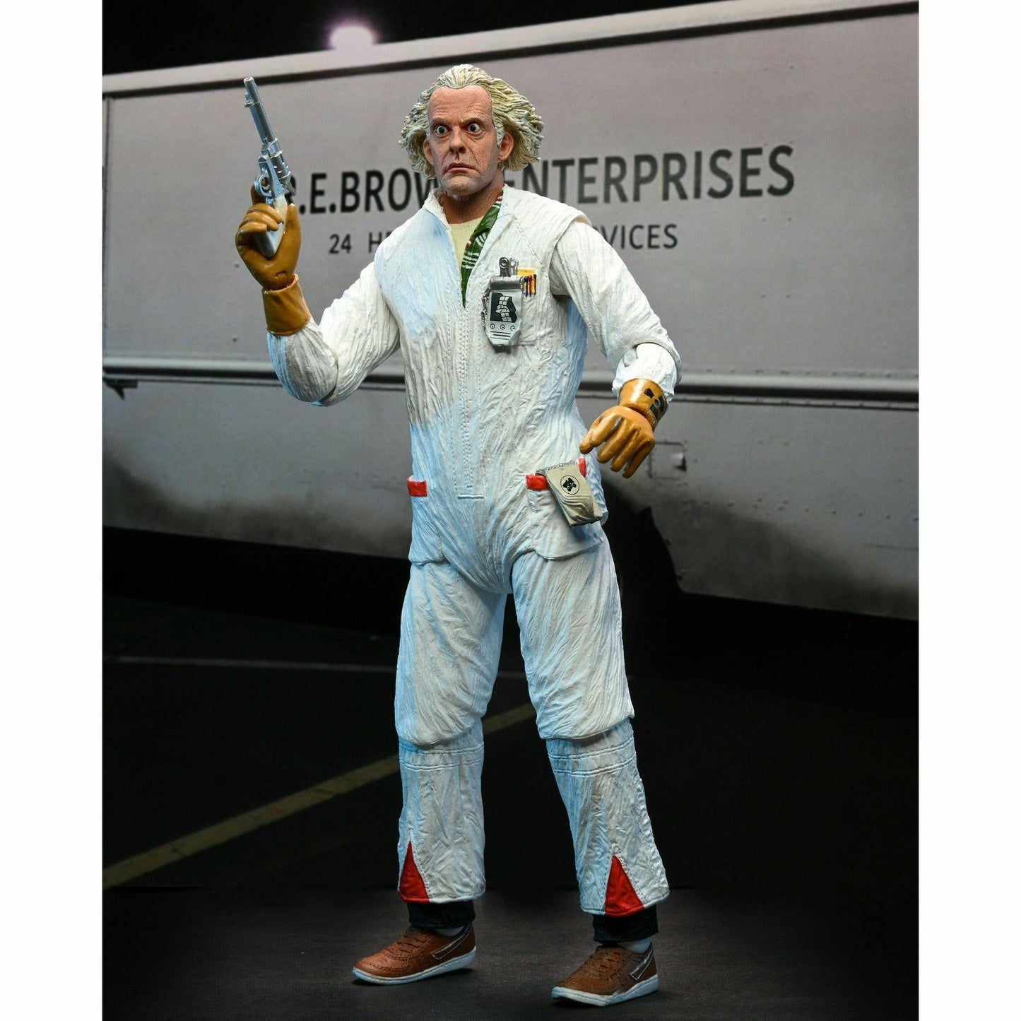 NECA Back to the Future 7" Scale Action Figure - Ultimate Doc Brown (1985 "Hazmat Suit") Action Figure NECA