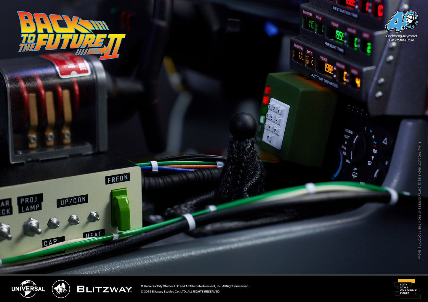 BLITZWAY Back to the Future Part II 1:6 scale DeLorean Time Machine [PRE-ORDER Deadline: April 19, 2025 / Expected Availability Q4 2025]