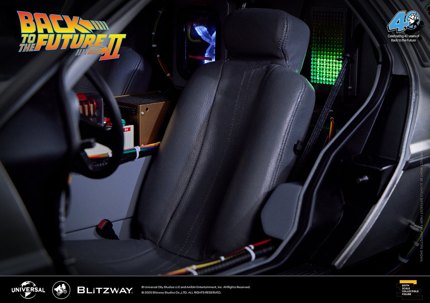 BLITZWAY Back to the Future Part II 1:6 scale DeLorean Time Machine [PRE-ORDER Deadline: April 19, 2025 / Expected Availability Q4 2025]