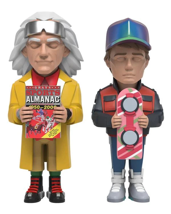 Back to the Future Part II x YARMS Limited Edition Doc Brown & Marty McFly Set Statue Mighty Jaxx