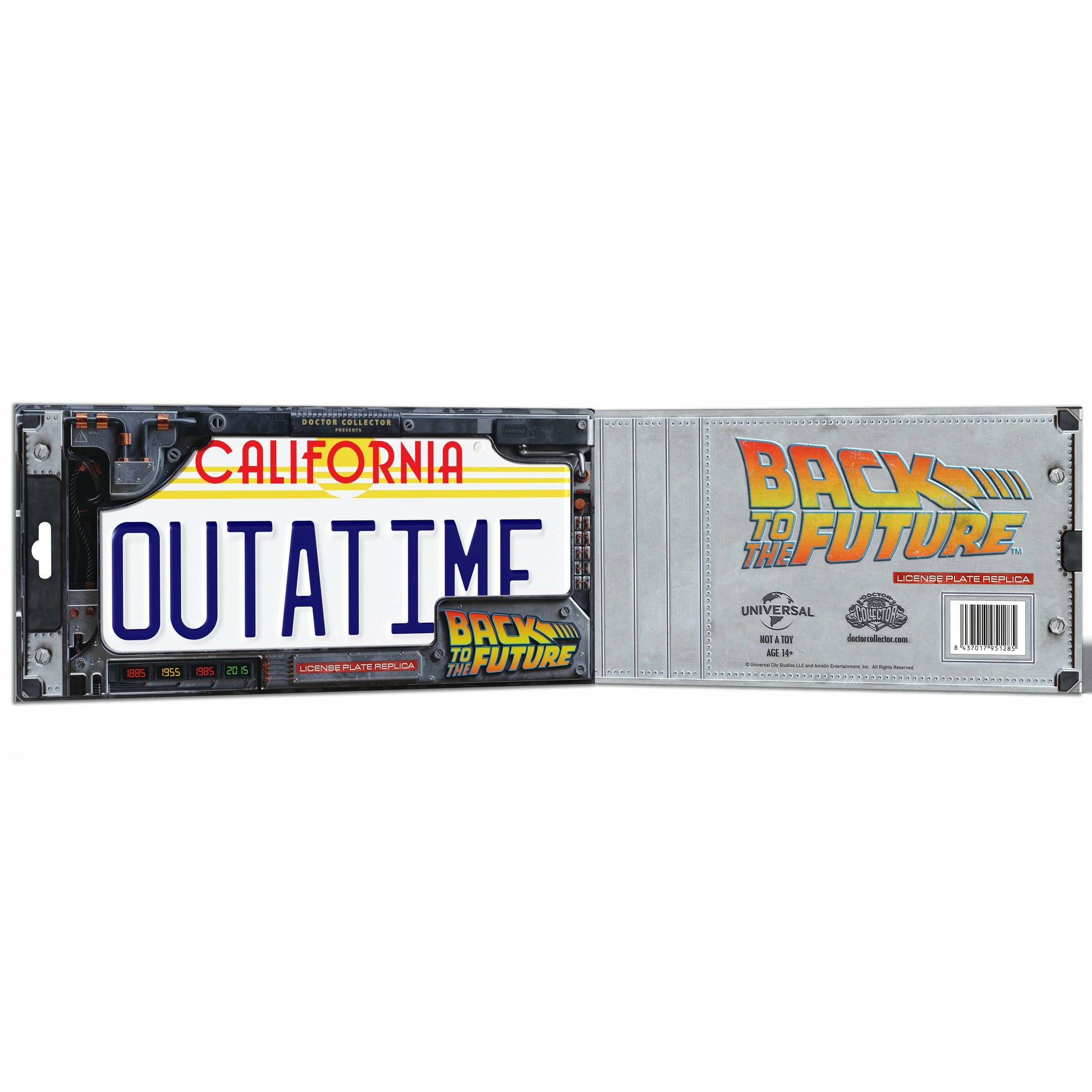 Back to the Future OUTATIME License Plate Replica Prop Replica Doctor Collector