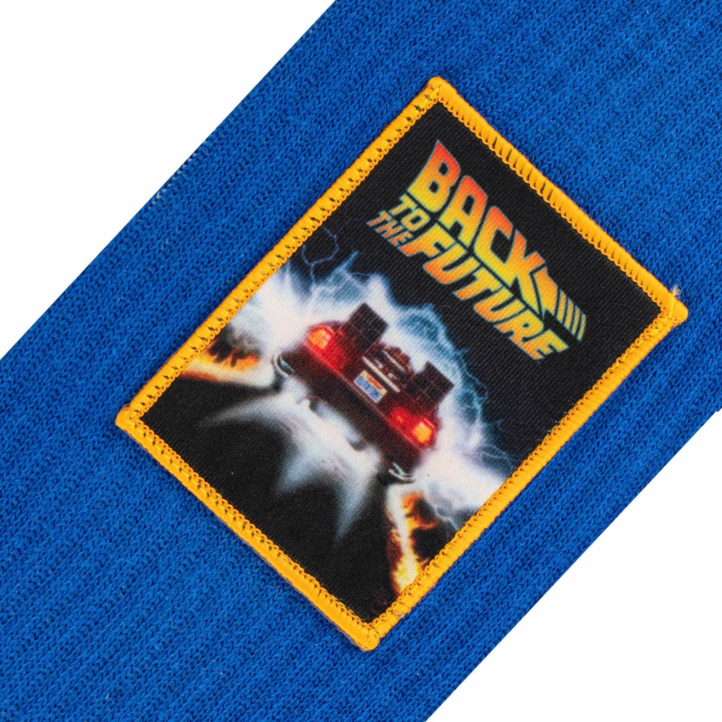 Back to the Future "Patch" Men's Crew Sideways Socks (Size 8-12) Socks Odd Sox