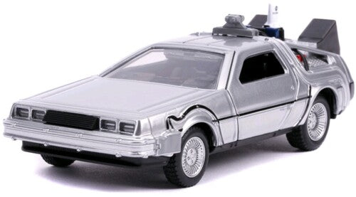 Back to the Future Part II die-cast 1:32 scale "Hollywood Rides" DeLorean Time Machine Die-cast Model Cars Jada Toys