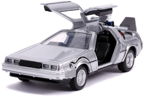 Back to the Future Part II die-cast 1:32 scale "Hollywood Rides" DeLorean Time Machine Die-cast Model Cars Jada Toys