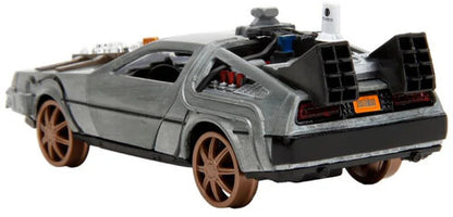 Back to the Future Part III die-cast 1:32 scale "Hollywood Rides" DeLorean Time Machine (railroad) Die-cast Model Cars Jada Toys