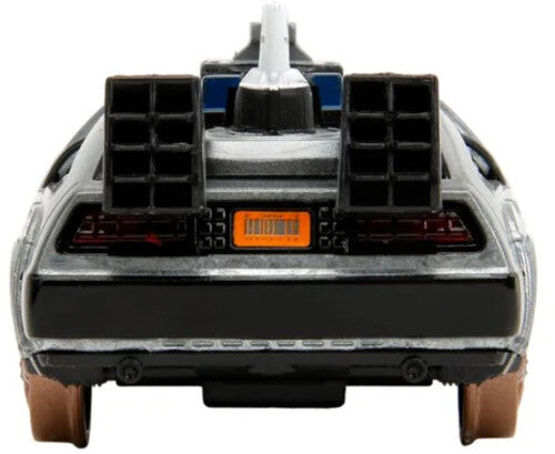 Back to the Future Part III die-cast 1:32 scale "Hollywood Rides" DeLorean Time Machine (railroad) Die-cast Model Cars Jada Toys