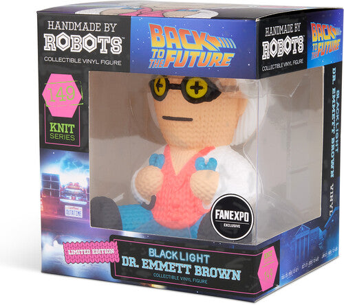 Back to the Future Dr. Emmett Brown with Jumper Cables Collectible Vinyl Figure (Limited Edition Blacklight, FanExpo Exclusive) - #149