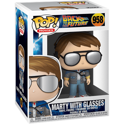 Funko POP! Movies Back to the Future Vinyl Figure - Marty w/glasses Vinyl Toy Funko