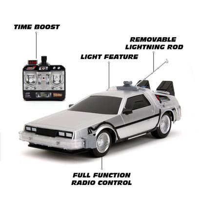 Back to the Future Remote Control 1:16 scale DeLorean Time Machine Remote Control Vehicle Jada Toys