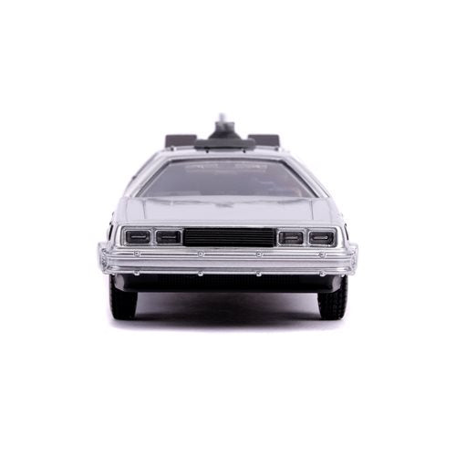 Back to the Future Part II die-cast 1:32 scale "Hollywood Rides" DeLorean Time Machine Die-cast Model Cars Jada Toys