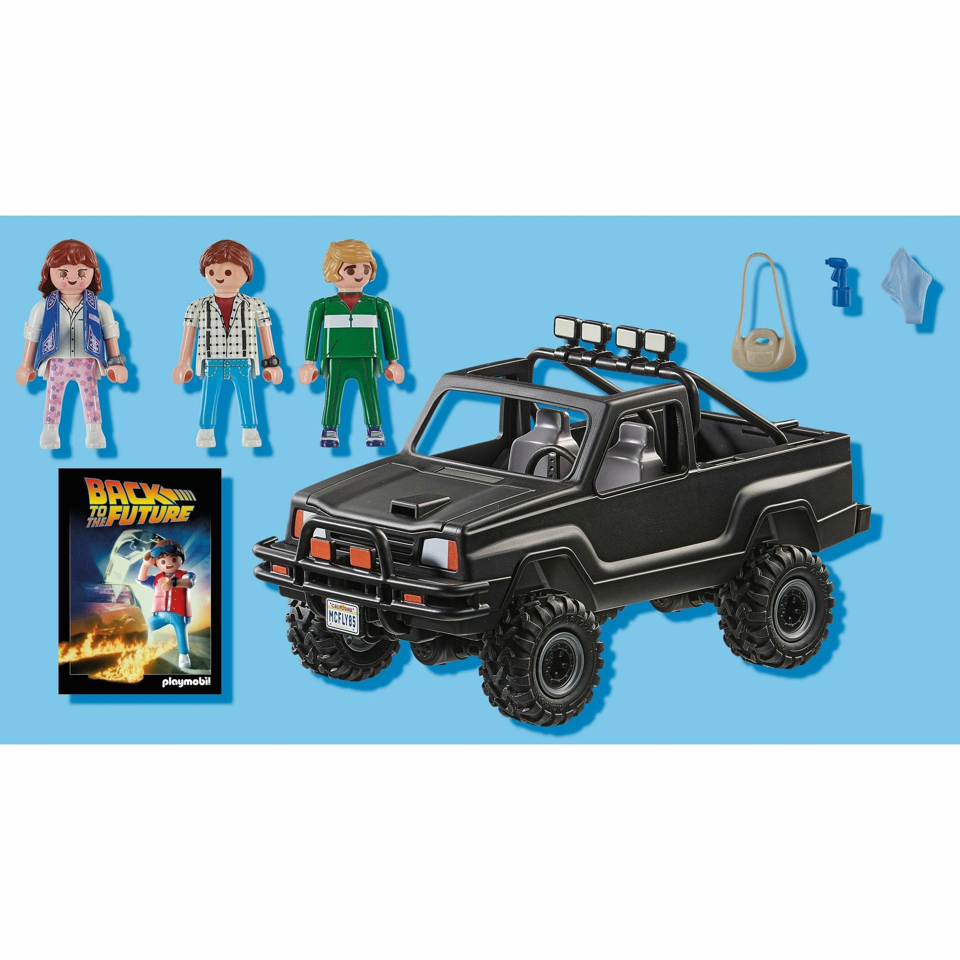 Playmobil Back to the Future 35-piece 1985 Marty's Pickup Truck playset Vinyl Toy Playmobil