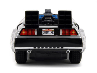 Back to the Future Remote Control 1:16 scale DeLorean Time Machine [PRE-ORDER: Manufacturer has delayed US delivery until November 27, 2024] Battery Operated Vehicle Jada