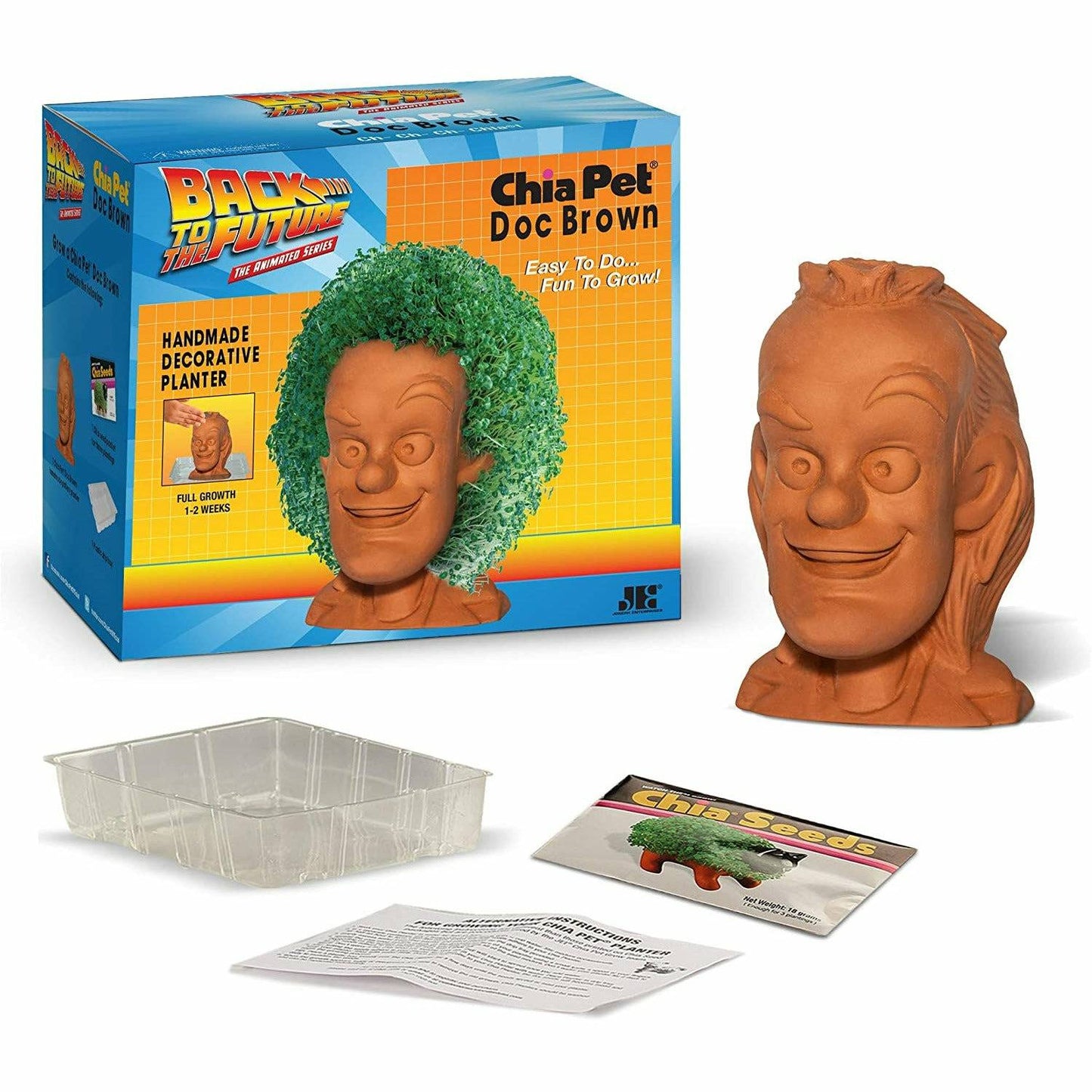 Back to the Future - The Animated Series: Doc Brown Chia Pet Desk Toy Joseph Enterprises