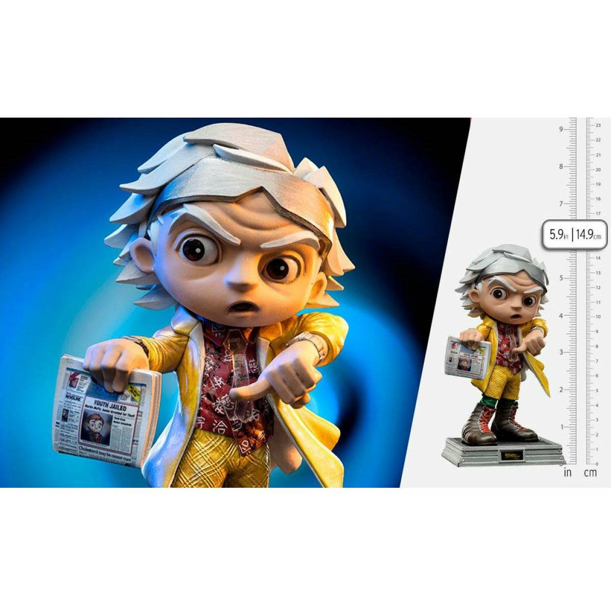 Iron Studios Back to the Future Part II Doc Brown Mini Co. Collectible Figure Statue Iron Studios