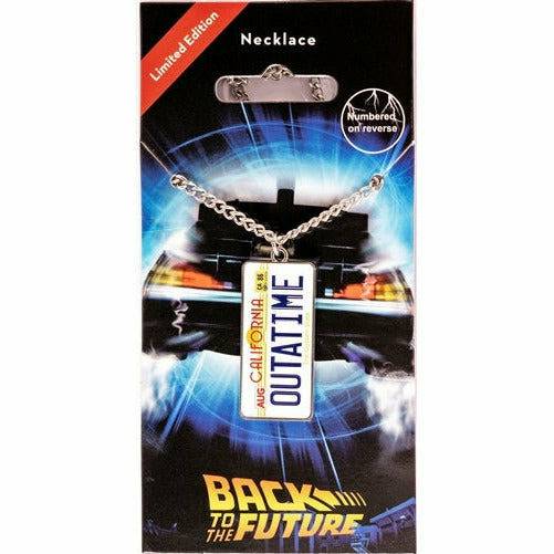 Back to the Future OUTATIME License Plate Limited Edition Pendant Necklace Necklace Fanattik