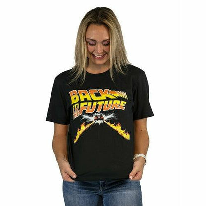 Back to the Future DeLorean Flametrails unisex T-shirt T-Shirts American Classics