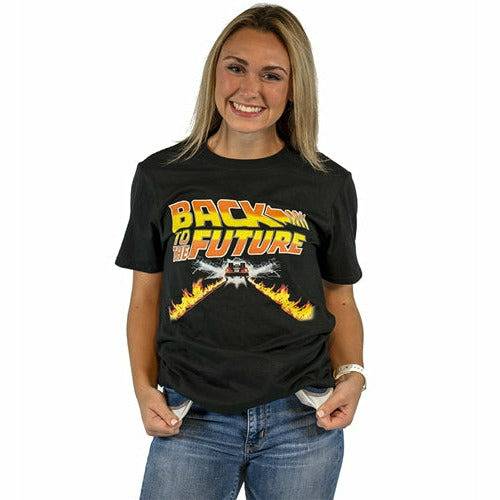 Back to the Future DeLorean Flametrails unisex T-shirt T-Shirts American Classics