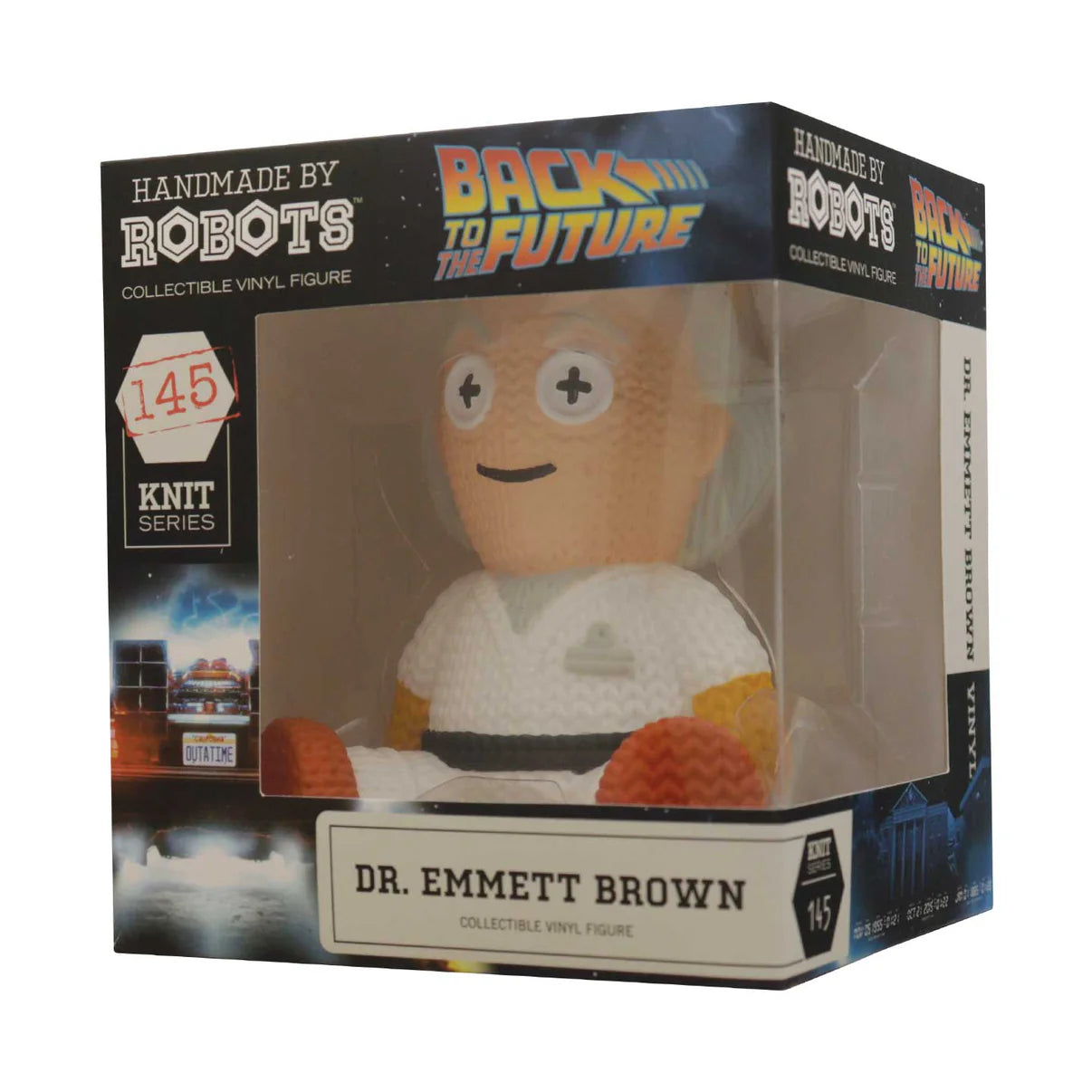 Back to the Future - Dr. Emmett Brown Collectible Vinyl Figure Vinyl Toy Handmade by Robots