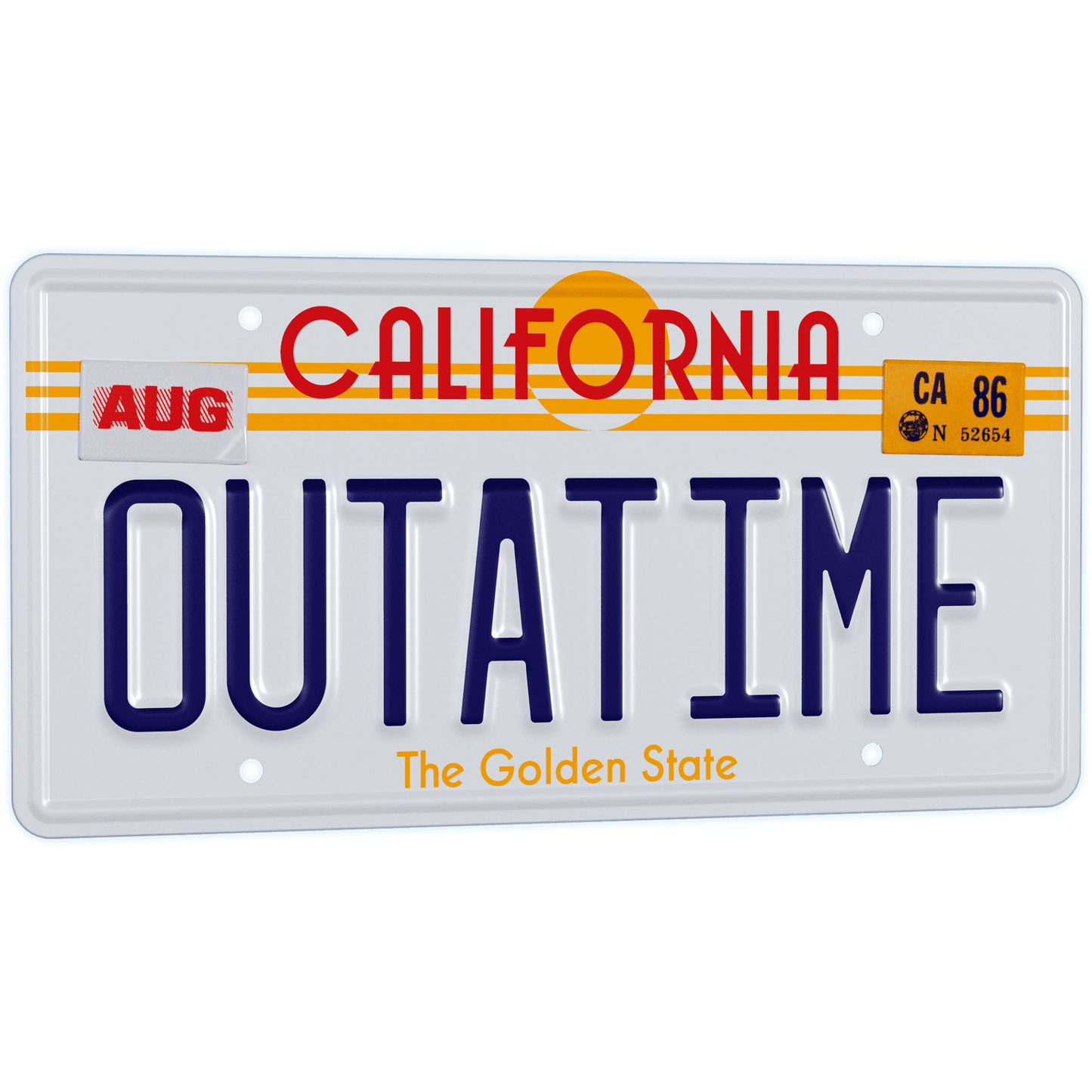 Back to the Future OUTATIME License Plate Replica Prop Replica Doctor Collector