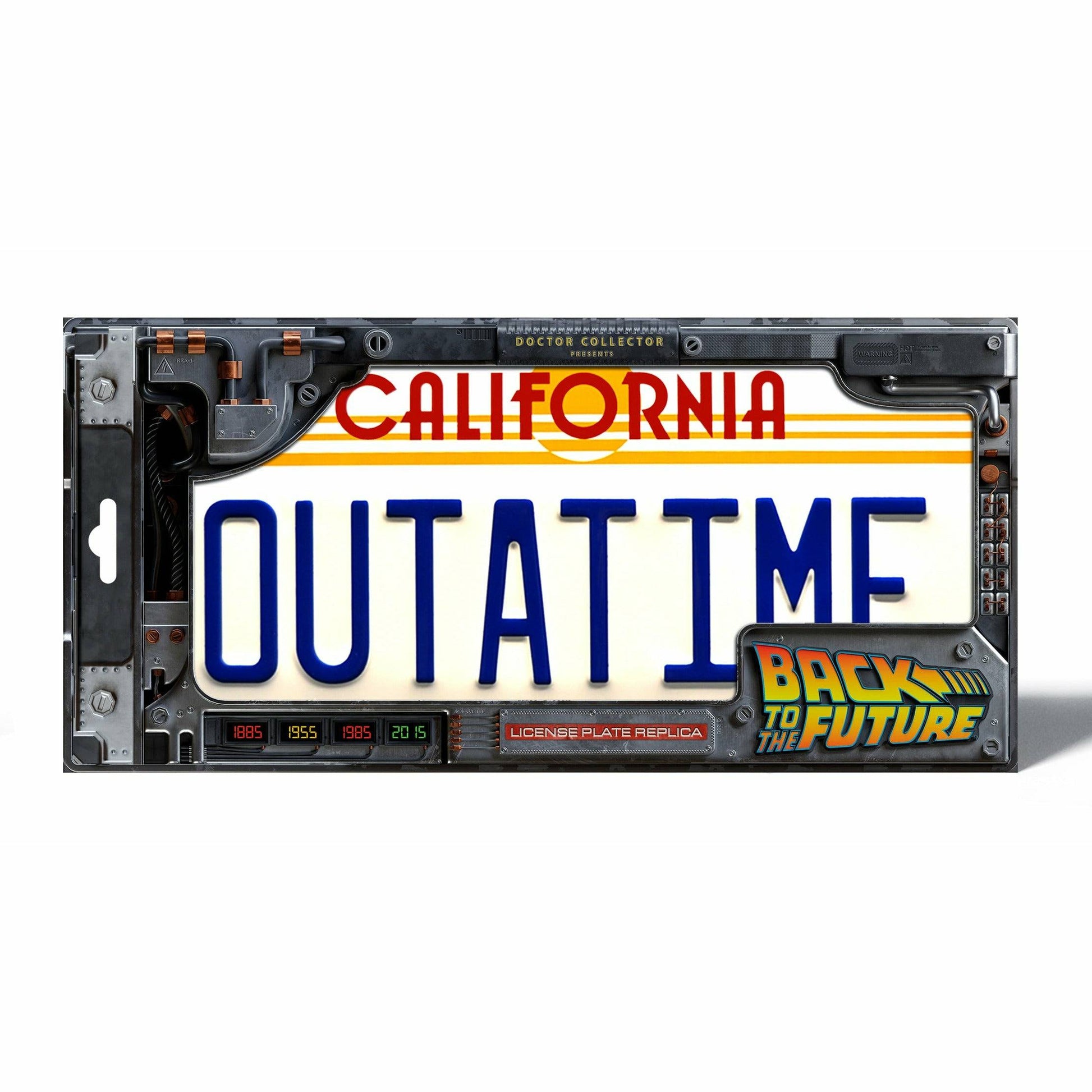 Back to the Future OUTATIME License Plate Replica Prop Replica Doctor Collector