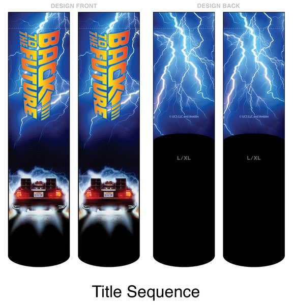 Back to the Future "Title Sequence" Unisex Socks Socks Rock 'Em