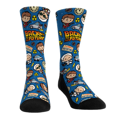 Back to the Future "Chibi All-Over" Unisex Socks Socks Rock 'Em