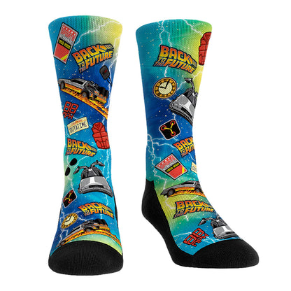 Back to the Future "Icons All-Over" Unisex Socks Socks Rock 'Em