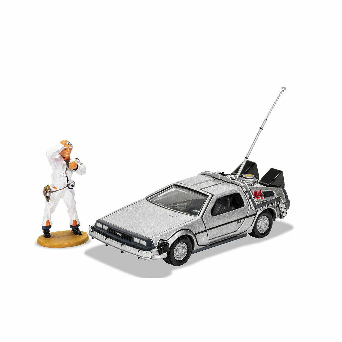 Corgi Back to the Future die-cast 1:36 scale DeLorean with Doc Brown figure Die-cast Model Cars Corgi