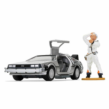 Corgi Back to the Future die-cast 1:36 scale DeLorean with Doc Brown figure Die-cast Model Cars Corgi