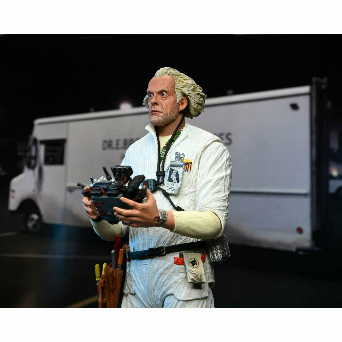 NECA Back to the Future 7" Scale Action Figure - Ultimate Doc Brown (1985 "Hazmat Suit") Action Figure NECA