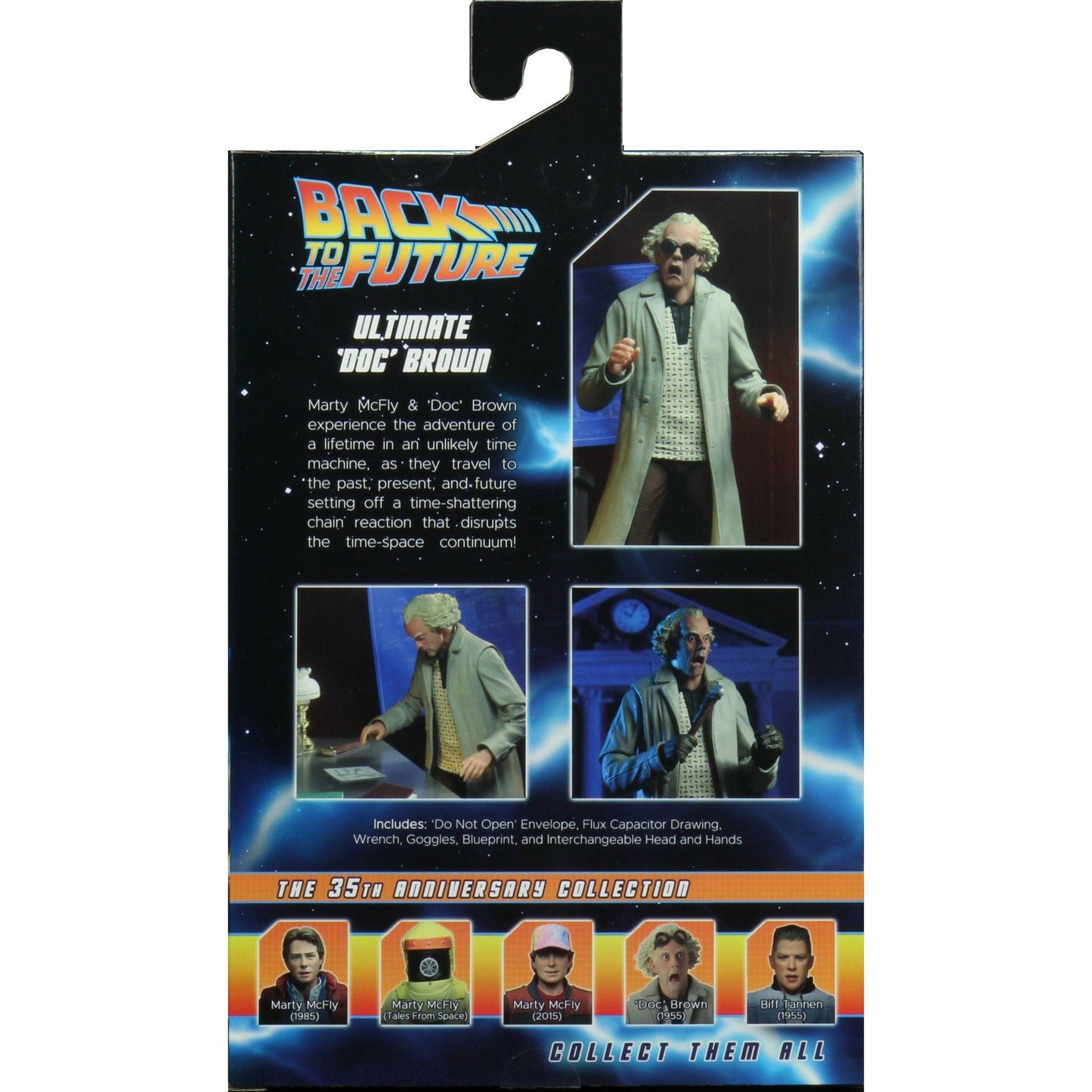 NECA Back to the Future 7" Scale Action Figure - Ultimate Doc Brown (1955) Action Figure NECA