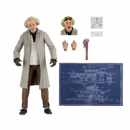 NECA Back to the Future 7" Scale Action Figure - Ultimate Doc Brown (1955) Action Figure NECA