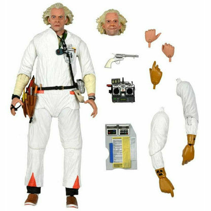 NECA Back to the Future 7" Scale Action Figure - Ultimate Doc Brown (1985 "Hazmat Suit") Action Figure NECA