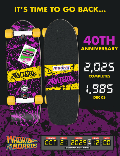 Skateboard - 40th Anniversary Madrid Valterra Skateboard [PRE-ORDER: Expected Availability October 21, 2025!]