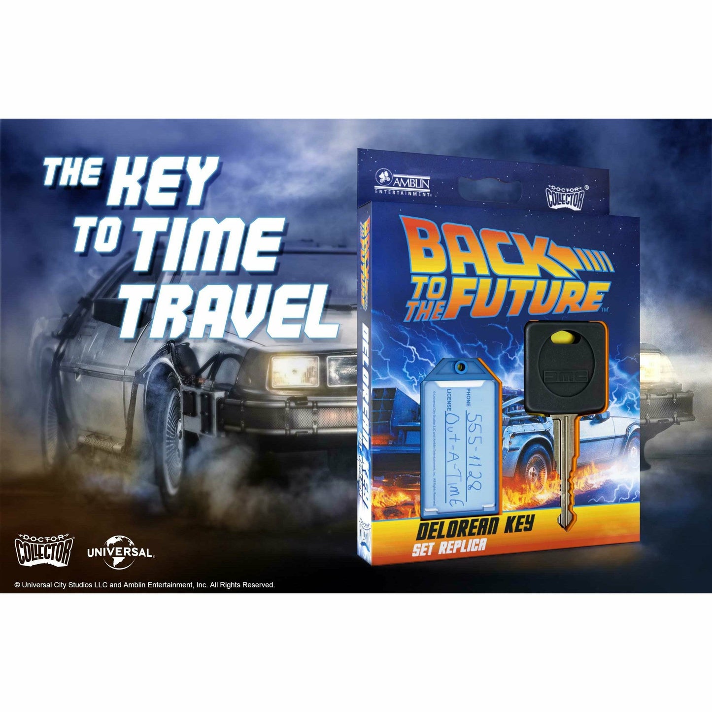 Back to the Future DeLorean Key Set Replica Prop Replica Doctor Collector