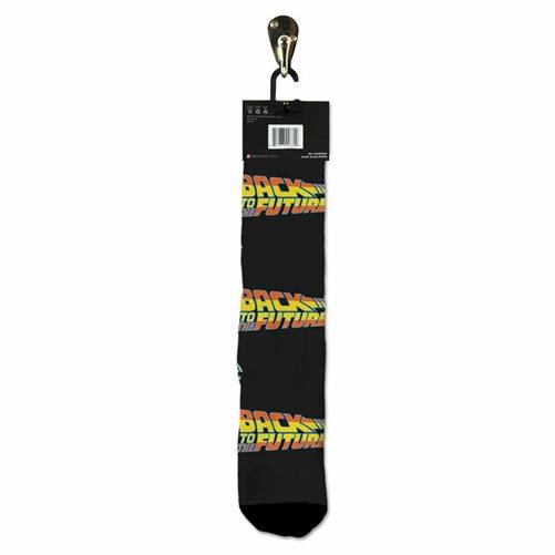 Back to the Future "Time Traveler" Men's Crew Straight Down Knit Mix-Match Socks (Size 8-12) Socks Odd Sox