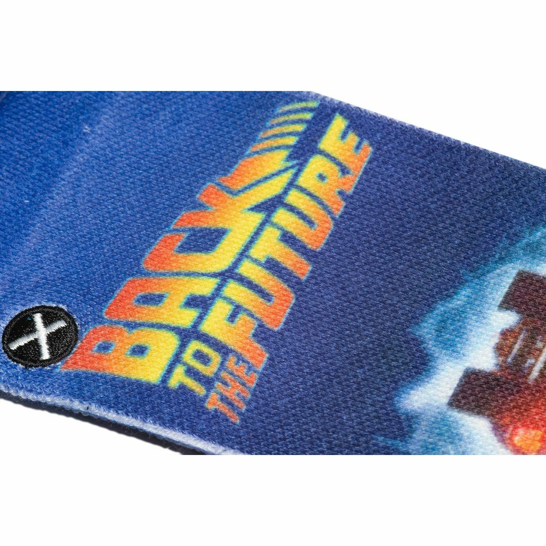 Back to the Future "Back in Time" Men's Crew Straight Down Sublimation Socks (Size 8-12) Socks Odd Sox