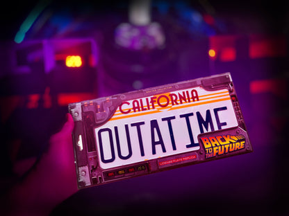 Back to the Future OUTATIME License Plate Replica Prop Replica Doctor Collector