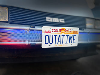 Back to the Future OUTATIME License Plate Replica Prop Replica Doctor Collector