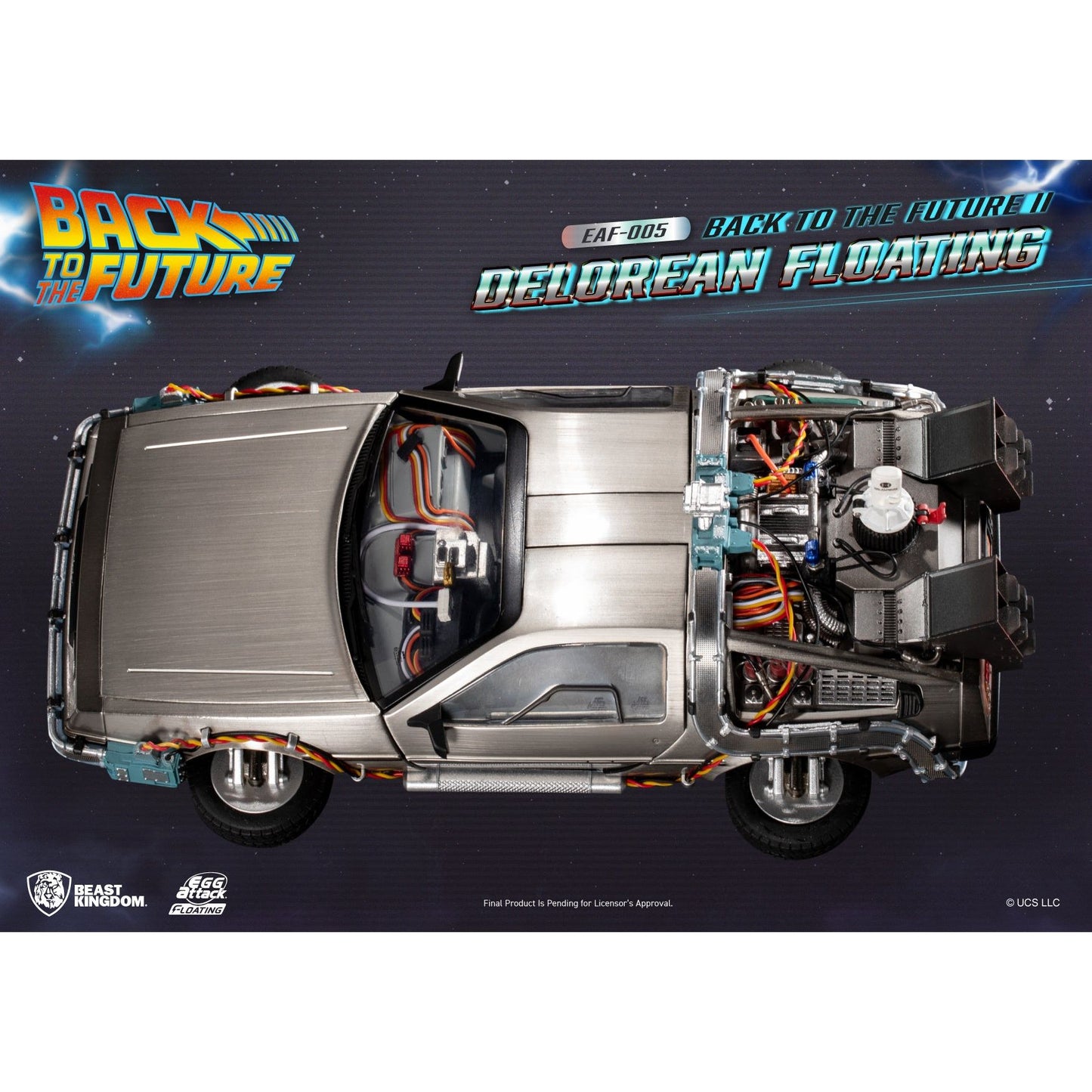 Back to the Future Part II Floating DeLorean Time Machine [CURRENTLY PRE-SOLD OUT] Desk Toy Beast Kingdom