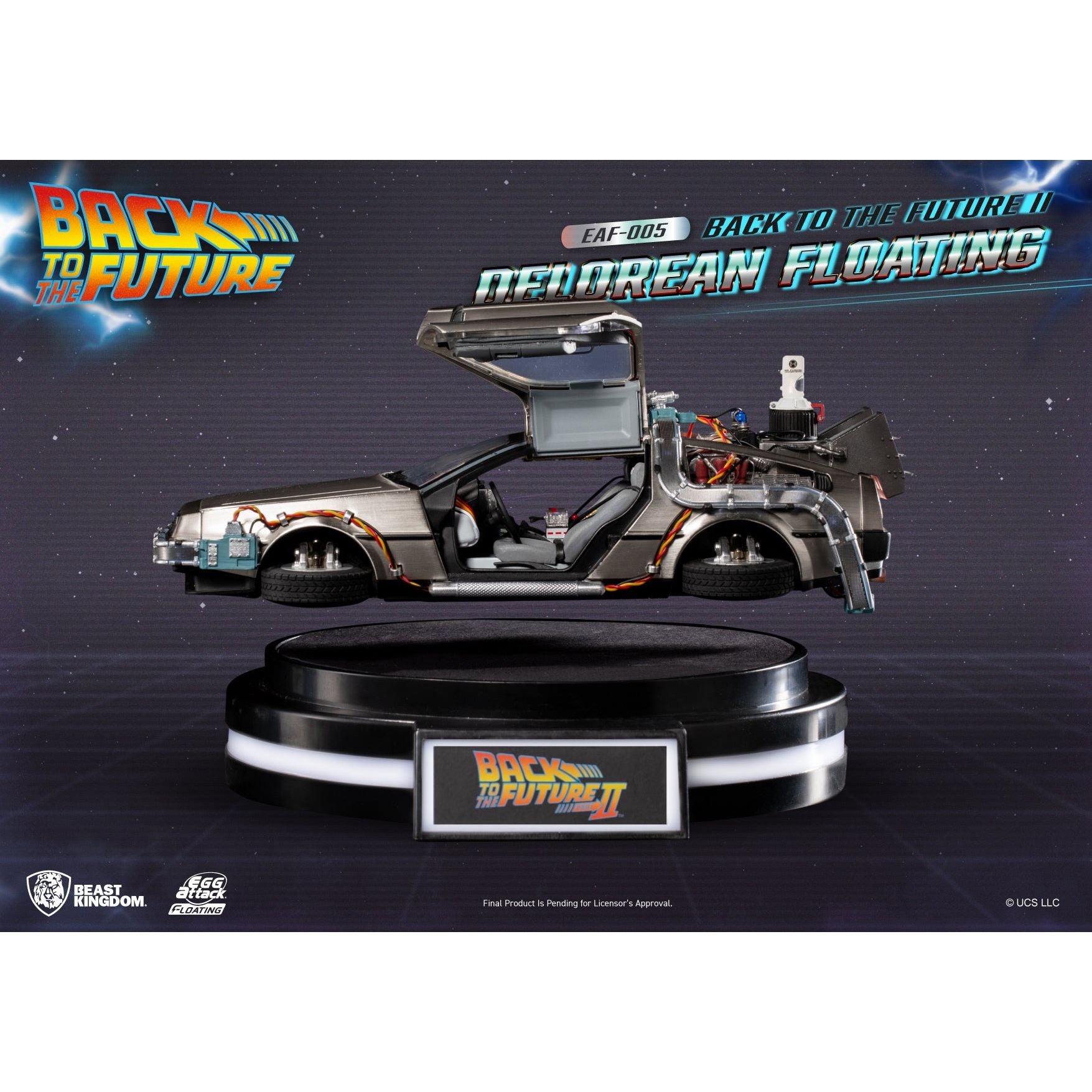 Back to the Future Part II Floating DeLorean Time Machine [CURRENTLY PRE-SOLD OUT] Desk Toy Beast Kingdom