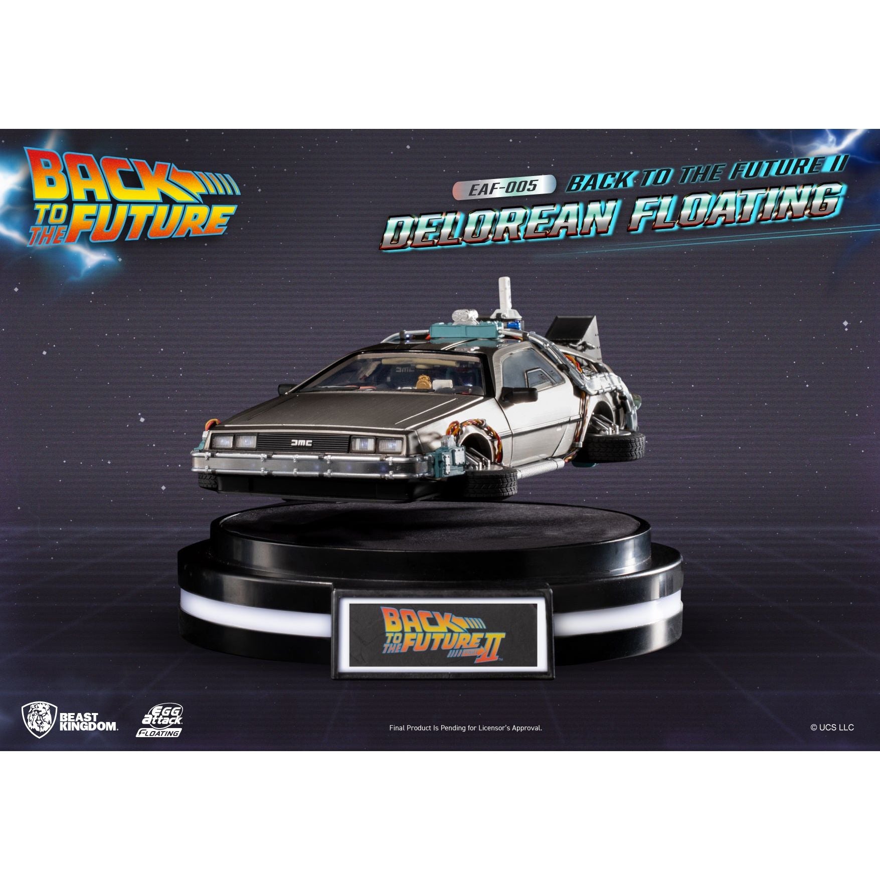 Back to the Future Part II Floating DeLorean Time Machine [CURRENTLY PRE-SOLD OUT] Desk Toy Beast Kingdom