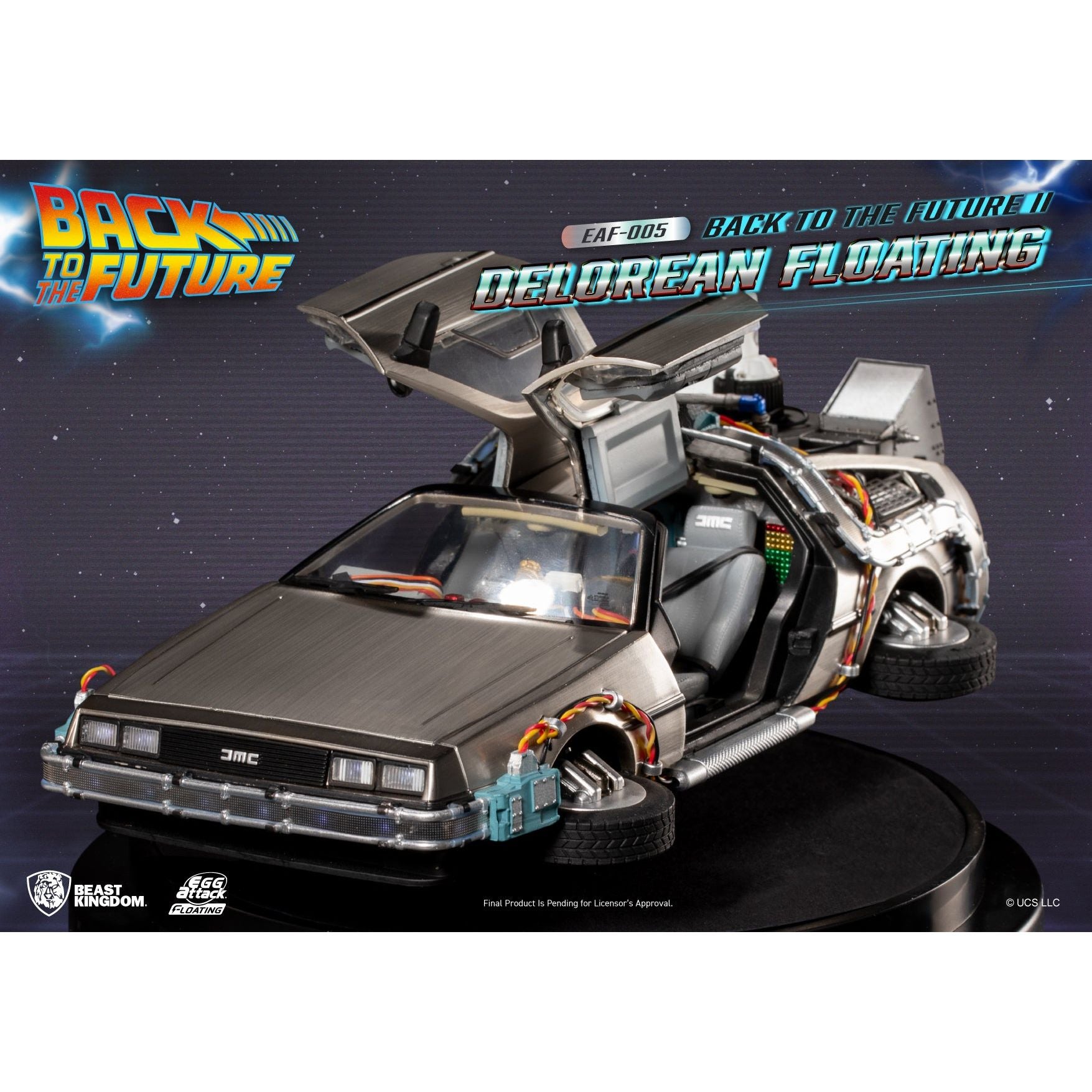 Back to the Future Part II Floating DeLorean Time Machine [CURRENTLY PRE-SOLD OUT] Desk Toy Beast Kingdom